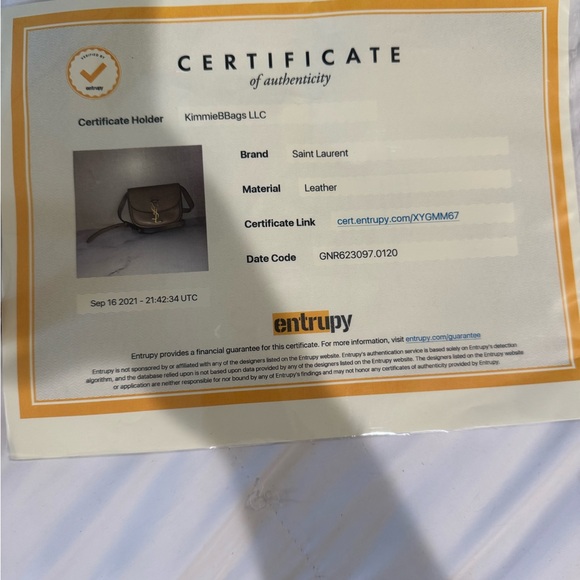 SAINT LAURENT Smooth Vintage Calfskin Small Kaia Satchel - Picture 9 of 10